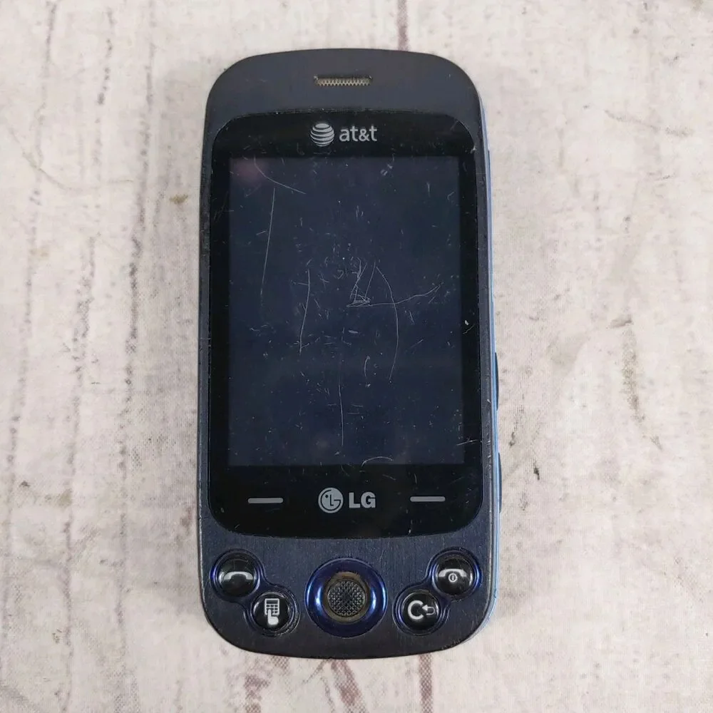BAD SCREEN PARTS ONLY - LG Neon 2 II Slider Cell Phone - GW370 Blue ( AT&T )